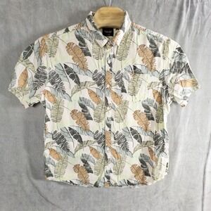 Far West Hawaiian Button-Up Shirt XXL Floral Resortwear Beach Vacation